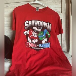 Georgia Bulldogs❤️🖤vs Florida Gators 🧡💙Border Showdown Shirt